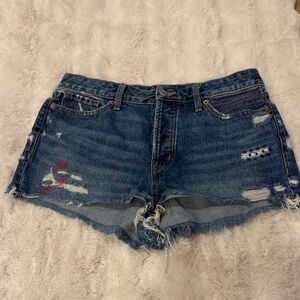 Old Navy 4-th of July Inspired Distressed Denim Shorts